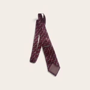 Sophisticated Burgundy Geometric Tie